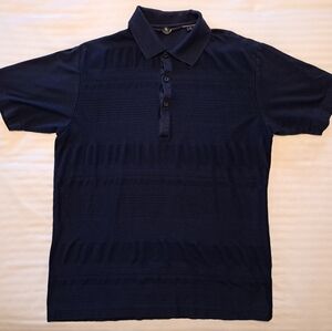 Men's Navy Hart Schaffner Marx Polo, Medium